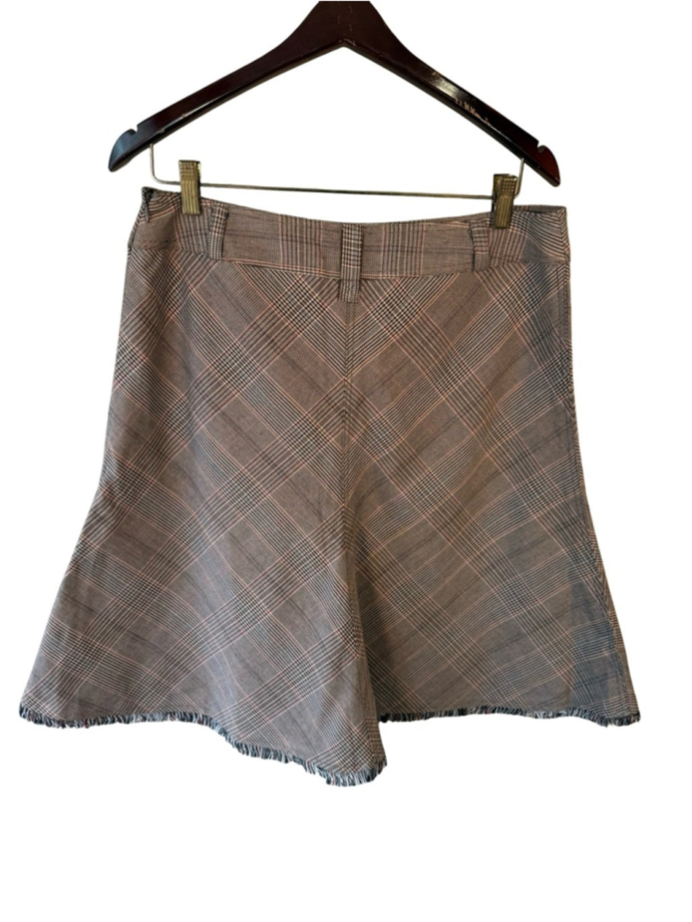 Jessica Sport Brown Tweed Embroidered A-Line Skirt Size 12 Preppy Cottagecore - Picture 3 of 12